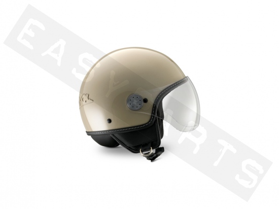 Helm Demi Jet VESPA Visor 4.0 glanzend beige (Q1)